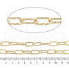 Rack Plating Oval Brass Curb Chains CHC-A010-01G-03-2