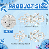 4Pcs Zinc Alloy Rhinestone Snap Lock Clasps FIND-FG0003-45B-2