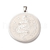 Non-Tarnish 304 Stainless Steel Pendants STAS-P321-01P-1