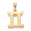 304 Stainless Steel Pendants STAS-L210-06-G-2