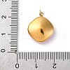 316 Stainless Steel Faceted Glass Pendants STAS-K258-47G-03-3