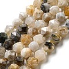 Natural Bamboo Leaf Agate Beads Strands G-NH0012-B02-01-2