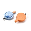 Opaque Resin Pendants CRES-D313-05P-2