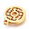 Ion Plating(IP) 304 Stainless Steel Charms STAS-A047-13G-3