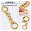 Alloy Bag Curb Chains FIND-WH0137-31AG-5