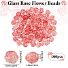 SOFPLATE 100Pcs Transparent Glass Beads GLAA-SP0001-17-2