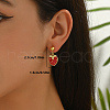 Stylish Brass Dangle Stud Earrings PA9879-3-2