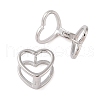 Brass Hoop Earring EJEW-Q385-05P-2