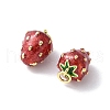 Brass Enamel Pendants X-KK-A252-38G-02-2