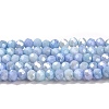 Faceted Electroplated Glass Beads Strands GLAA-C023-02-C16-2