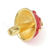 Brass Enamel Pendants KK-R224-15B03-G-2