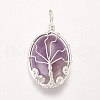 Natural & Synthetic Mixed Stone Pendants G-I205-A-S-2