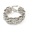 Iron Link & Charm Bracelets NJEW-K261-13P-2