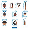 Resin & Walnut Wood Pendants RESI-TA0001-12-9