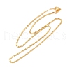 Brass Oval Link Chain Necklaces NJEW-H053-01A-G02-4