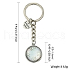 Alloy Glass Keychain KEYC-YW00068-01-3