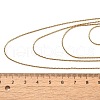 304 Stainless Steel Cardano Chain Multi Layered Necklaces for Women NJEW-U025-01G-02-3