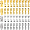 SUNNYCLUE 120 Sets 4 Style Column Brass Screw Clasps KK-SC0002-17-1