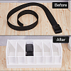 6 Grids PVC Belt Storage Box CON-WH0099-29-4