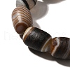 Natural Banded Agate(Dyed & Heated) Beads Strands G-H091-B01-01-3
