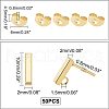 Unicraftale 304 Stainless Steel Stud Earring Findings STAS-UN0019-62G-5