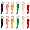 SUNNYCLUE 42Pcs 7 Colors Alloy Enamel Pendants ENAM-SC0005-08-1