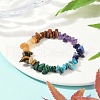 Chakra Natural Mixed Gemstone Chips Stretch Bracelets for Women BJEW-JB11633-01-1