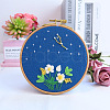 Flower & Constellation Pattern 3D Bead Embroidery Starter Kits DIY-P077-082-1