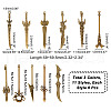 Globleland 66Pcs 3 Colors Zinc Alloy Pendants Set FIND-GL0001-28-2