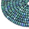 Dyed Natural Chrysocolla and Lapis Lazuli Beads Strands G-P575-A35-6x4mm-3