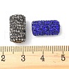 Rhinestone Clay Pave Brass Beads KK-P305-07C-G-3