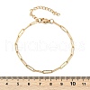 PVD Vacuum Plating 304 Stainless Steel Paperclip Chain Bracelet for Men Women BJEW-E031-10G-6