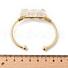 Natural Mixed Stone Beads Cuff Bangles for Women BJEW-Q035-01G-3