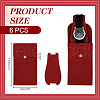 Rectangle Velvet Single Watch Storage Bag with Flip Cover ABAG-WH0038-59-2