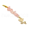 4Pcs Valentine's Day Alloy Enamel Rose Pendant Decorations HJEW-JM02858-5