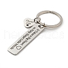 Teacher's Day Gift 201 Stainless Steel Word Thank You Keychains KEYC-E040-05P-01-2