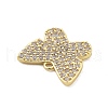Brass Micro Pave Cubic Zirconia Charms KK-L228-32G-2