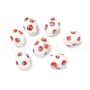 Handmade Lampwork Bumpy Beads LAMP-U004-04A-1
