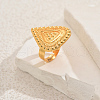 Geometric Triangle Metal Adjustable Finger Rings for Women VQ1035-1