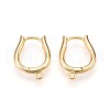 Brass Hoop Earring Finding KK-N261-57G-1