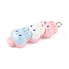 Animal Theme Resin Pendants RESI-V005-001B-2