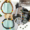 SOFPLATE 200Pcs Ghana Jamaica Reggae Stripe Resin Beads RESI-SP0001-05-6