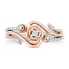 Alloy Micro Pave Cubic Zirconia Finger Rings FS-WGEF5D1-04-3