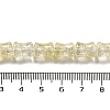 Transparent Crackle Glass Beads Strands GLAA-D025-01D-4