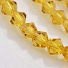 Bicone Glass Beads Strands X-EGLA-P016-4mm-07-3