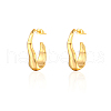 304 Stainless Steel Twist Oval Stud Earrings IT7709-1-1