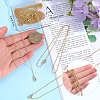Beebeecraft 10Pcs Brass Cable Chain Necklaces Set MAK-BBC0001-12A-3