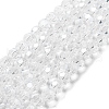 Electroplate Transparent Glass Beads Strands EGLA-A035-T8mm-A19-1