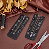   1 Pair Cowhide Leather Lace-in Boot Zipper Inserts FIND-PH0006-71-6