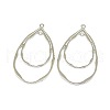 Alloy  2-Loop Link Pendants PALLOY-F249-17P-1